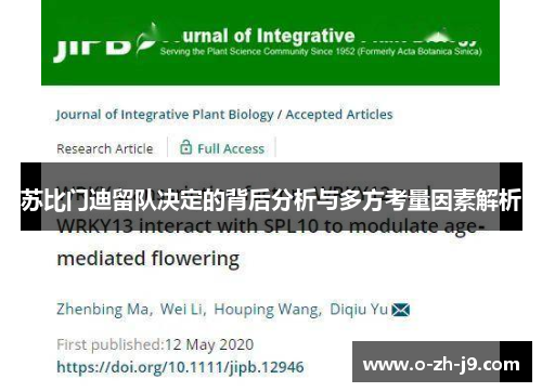 苏比门迪留队决定的背后分析与多方考量因素解析